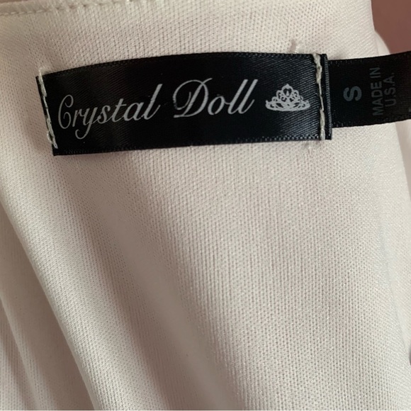 Dressy Romper with Beaded Chiffon Top and Shorts, 2.5” inseam, size S - Picture 7 of 9